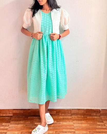 Hakoba Top with Jacket - Effortless Style and Comfort* JACKET WITH FROCK