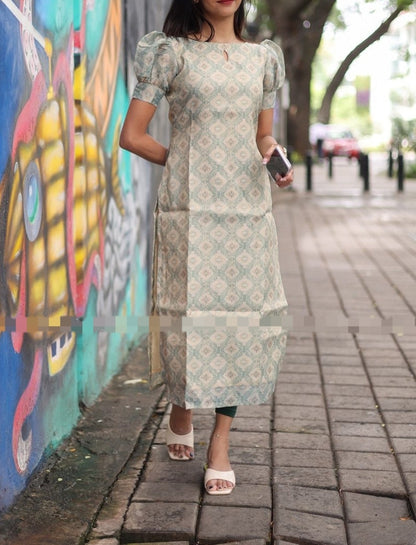 Premium Tissue Charm Kurti
