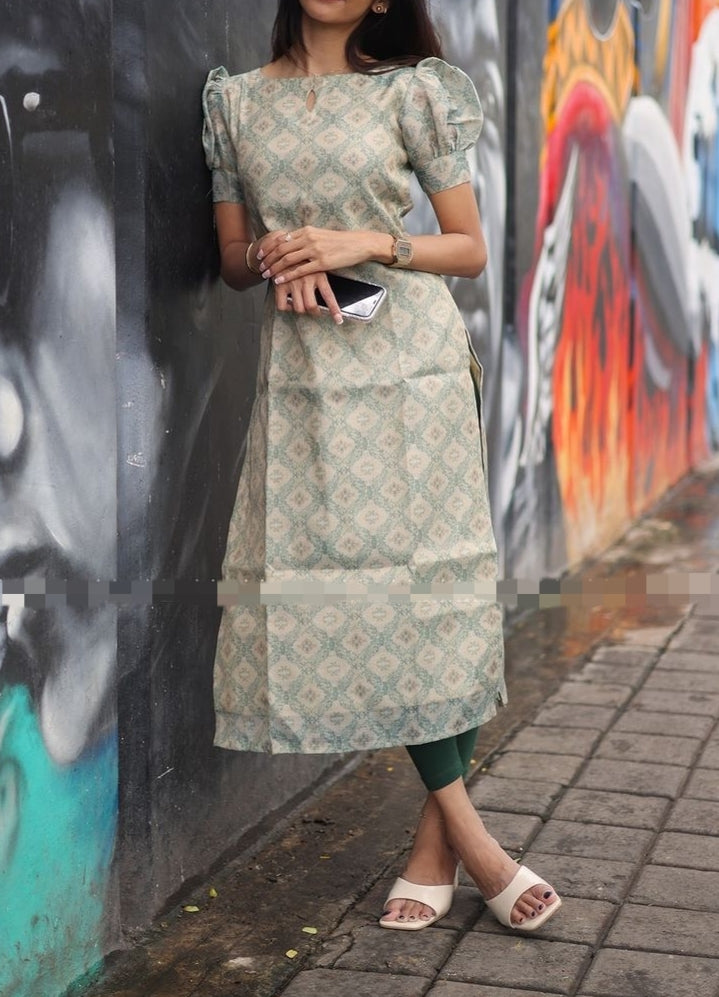 Premium Tissue Charm Kurti