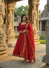 Temple Anarkali Set