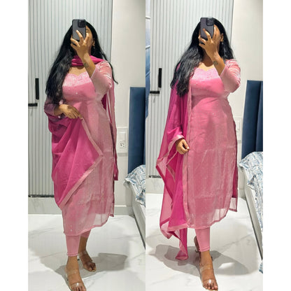 Premium Jimmy Choo Tissue Kurti Set