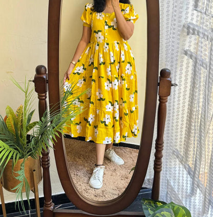 Sunbun Floral Print Dress: Timeless Elegance for Any Occasion