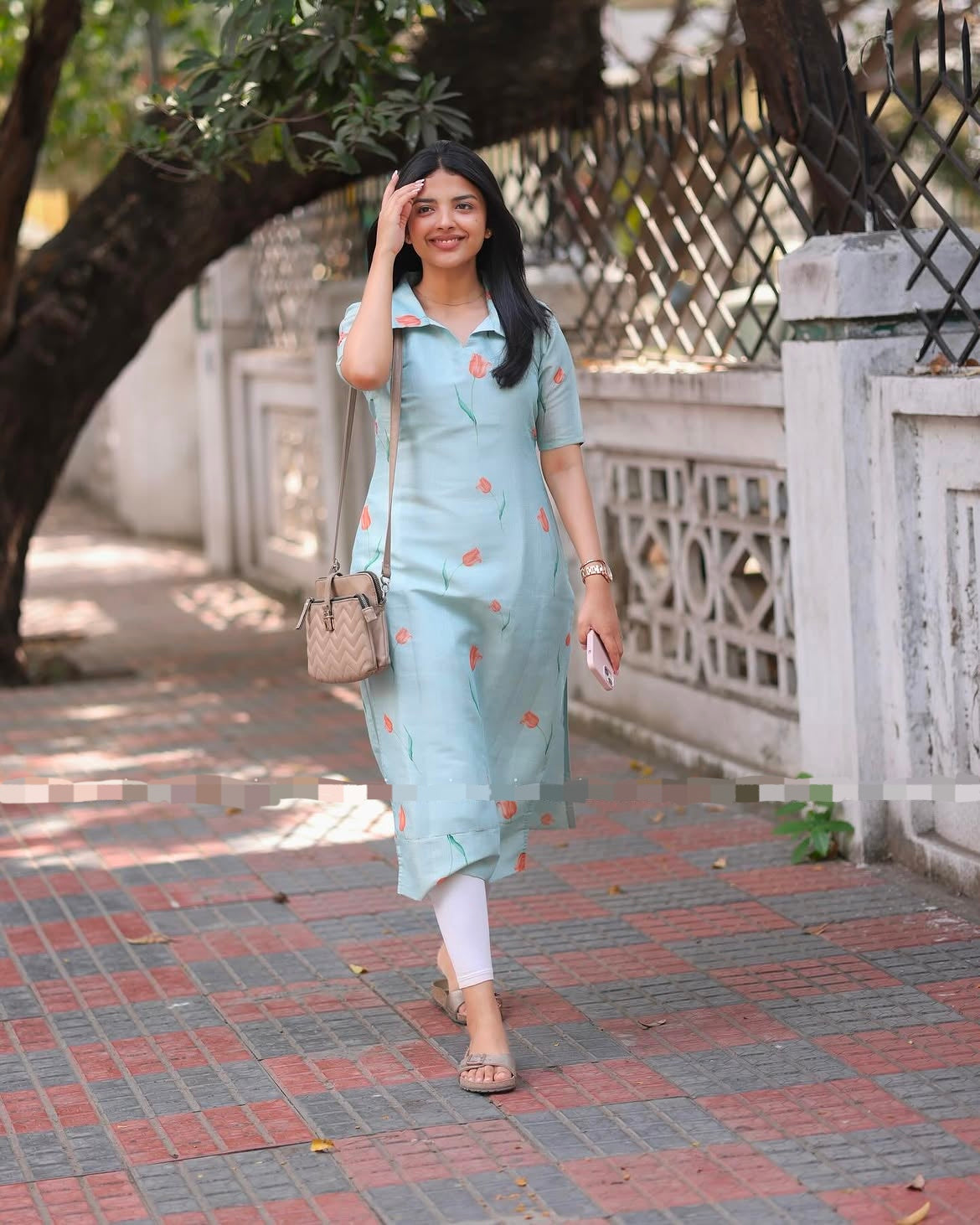 Tulip Floral Printed Kurti
