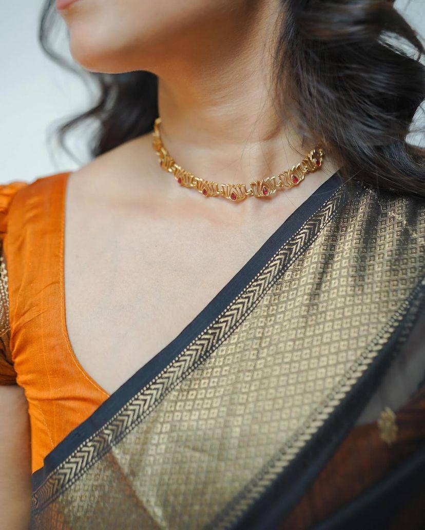 Elegant Soft Cotton  Linen Weaving Saree