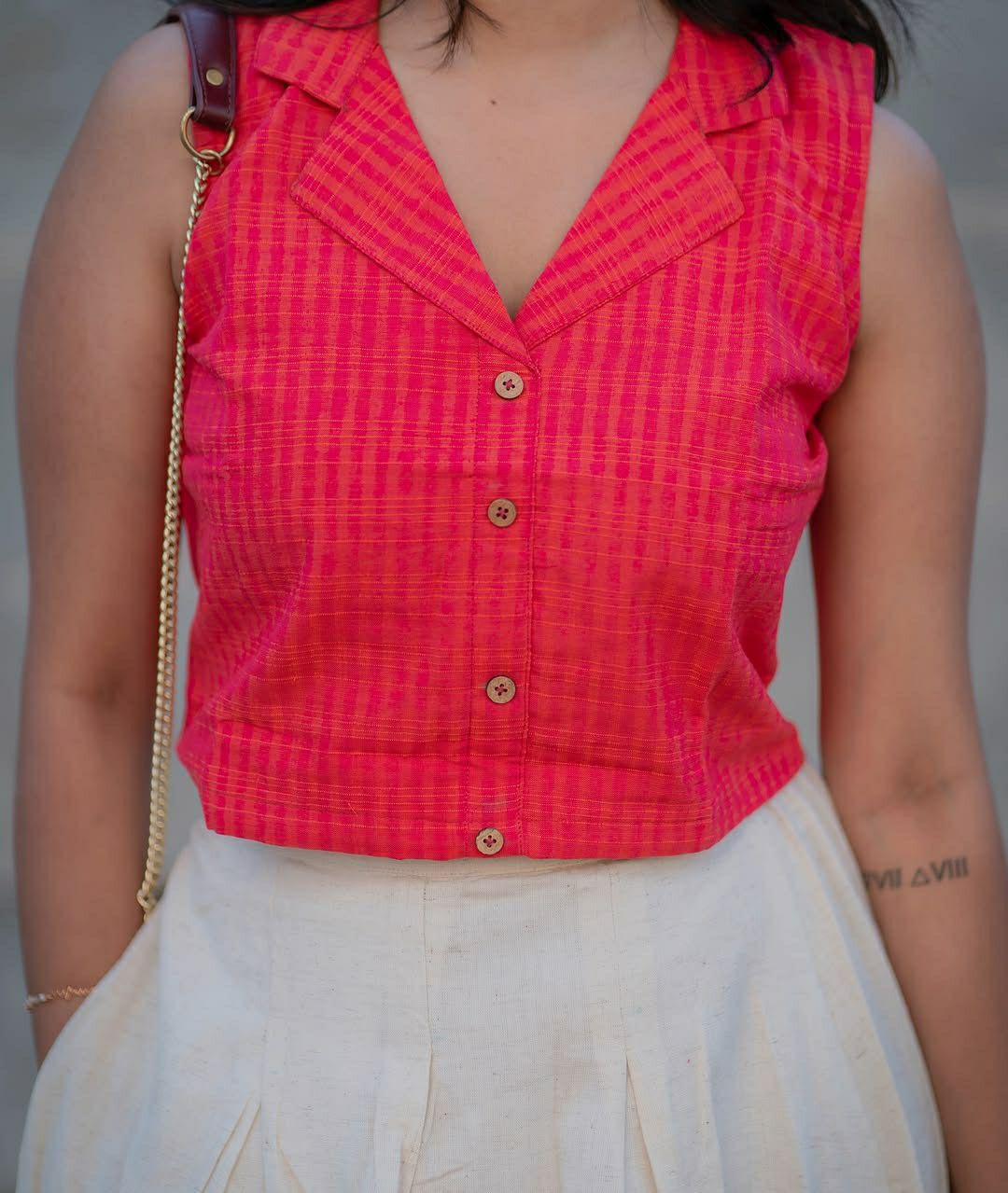 Premium Slub Cottan Top & Skirt