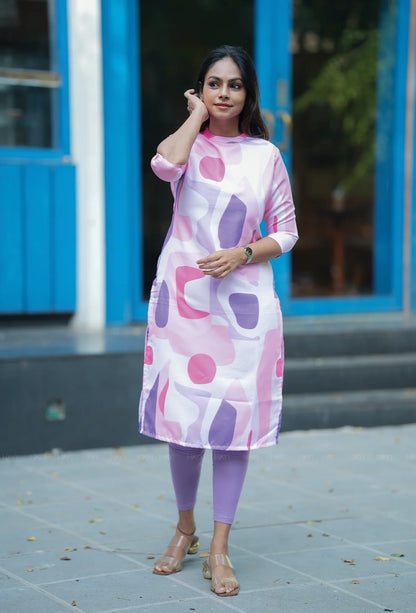 Premium Abstract Print Kurti