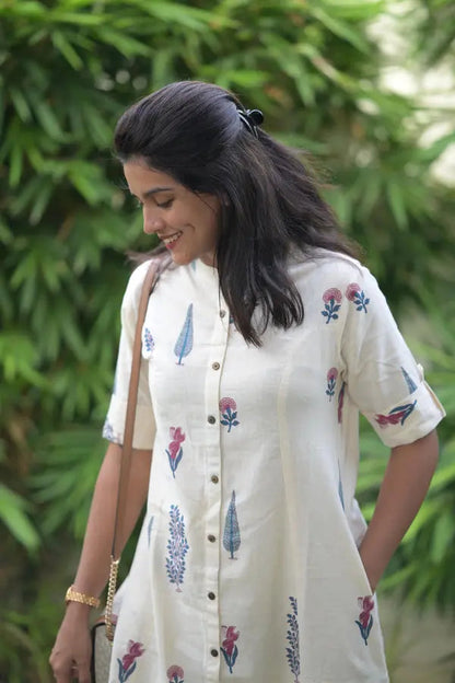 Royal Bloom Cotton Co-ord Set